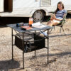 Klappbarer Campingtisch mit Korb und Abdeckung Folble InnovaGoods