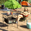 Klappbarer Campingtisch mit Korb und Abdeckung Folble InnovaGoods