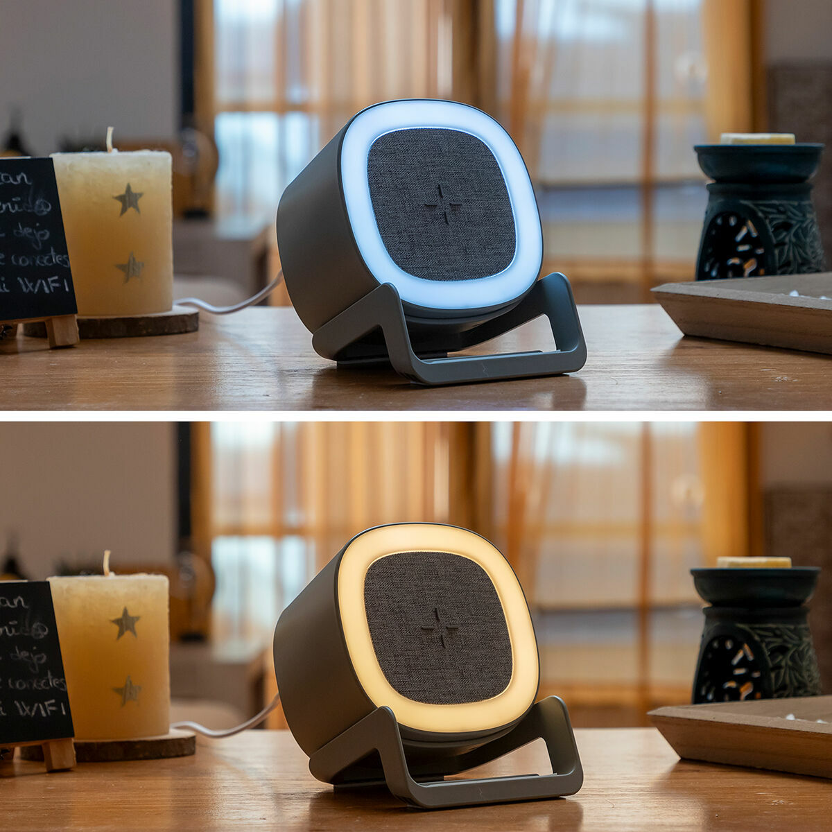 Kabelloses Lautsprecher-Ladegerät mit LED Souwis InnovaGoods