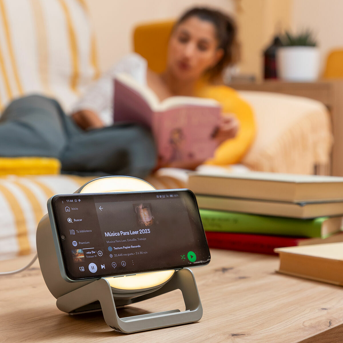 Kabelloses Lautsprecher-Ladegerät mit LED Souwis InnovaGoods