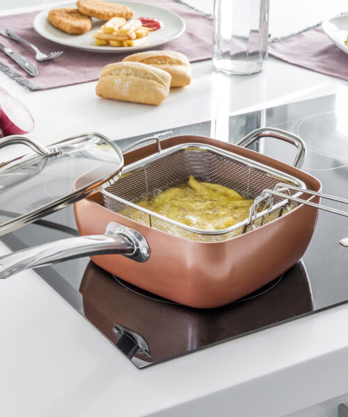 Allzweck-Kupferpfannenset 5 in 1 Coppans InnovaGoods 4-teilig