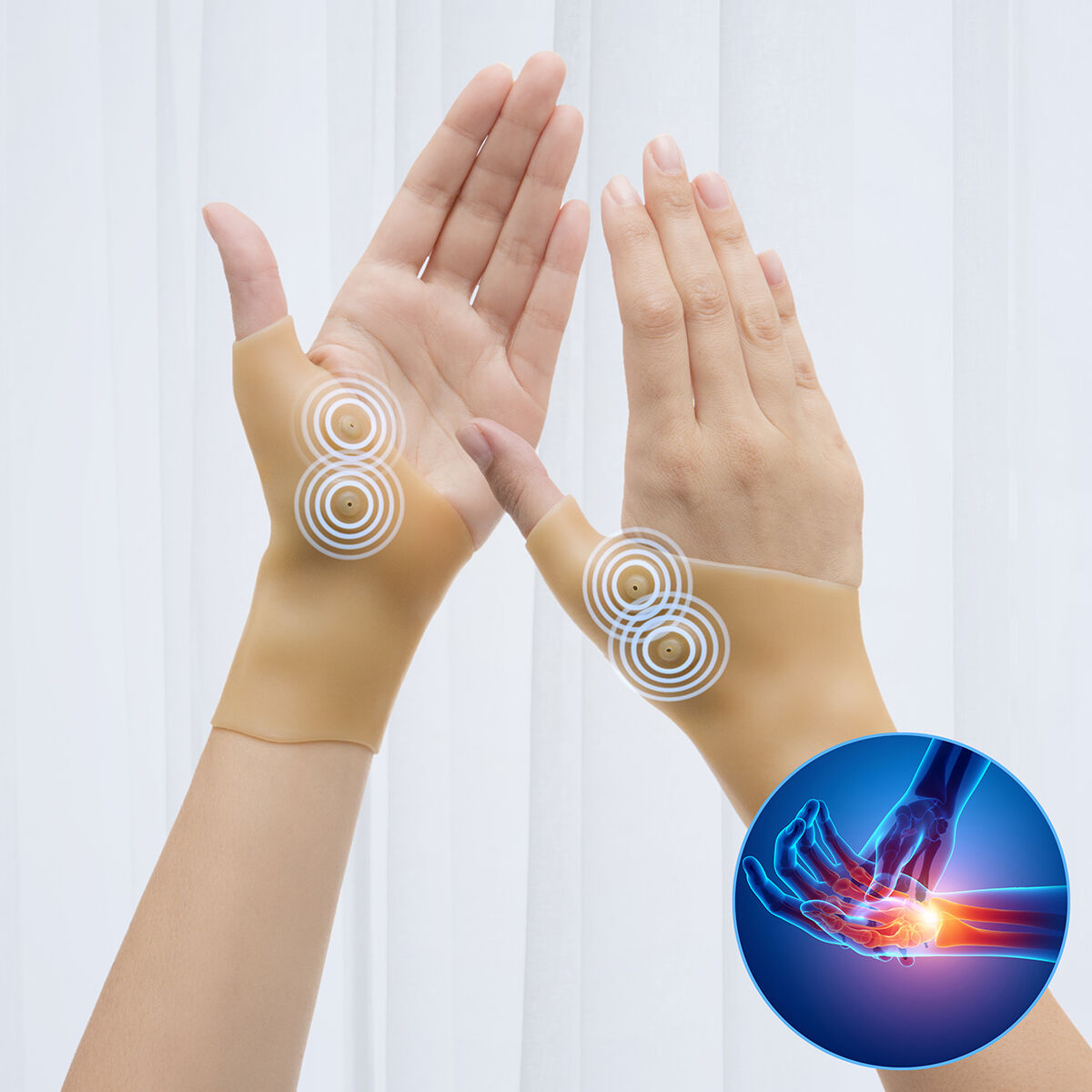 Magnetische Kompressions-Handgelenkstütze Imontic InnovaGoods 2 Einheiten