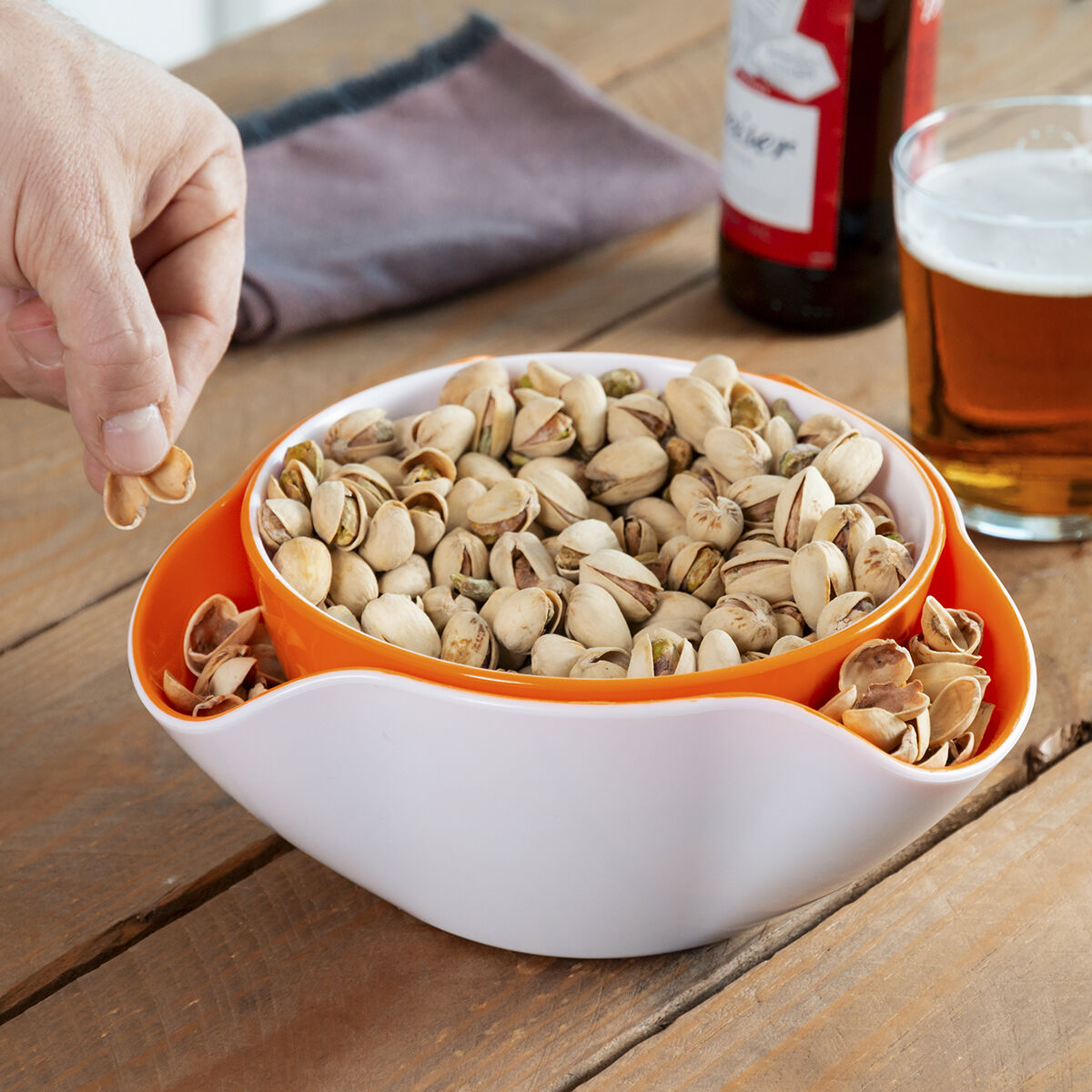 2-in-1-Snackschale InnovaGoods 2 Stück