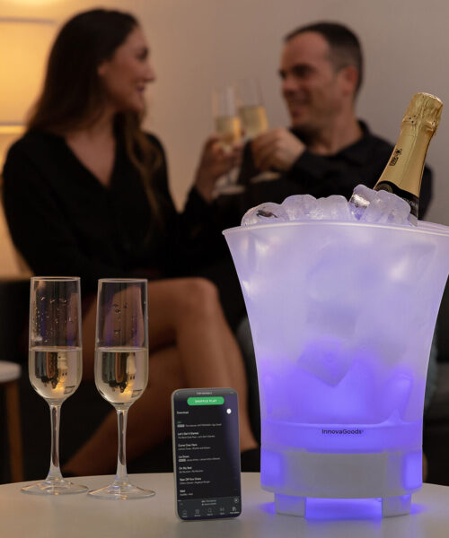 LED-Eimer mit wiederaufladbarem Lautsprecher Sonice InnovaGoods