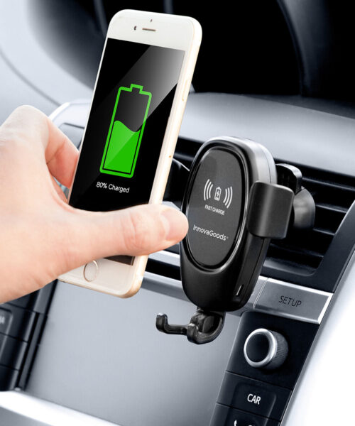 Handyhalter mit kabellosem Ladegerät für Autos Wolder InnovaGoods