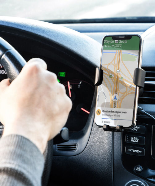 Handyhalter mit kabellosem Ladegerät für Autos Wolder InnovaGoods