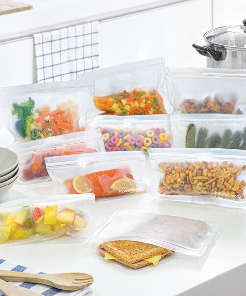Wiederverwendbares Lebensmittelbeutel-Set Freco InnovaGoods 10 Stück