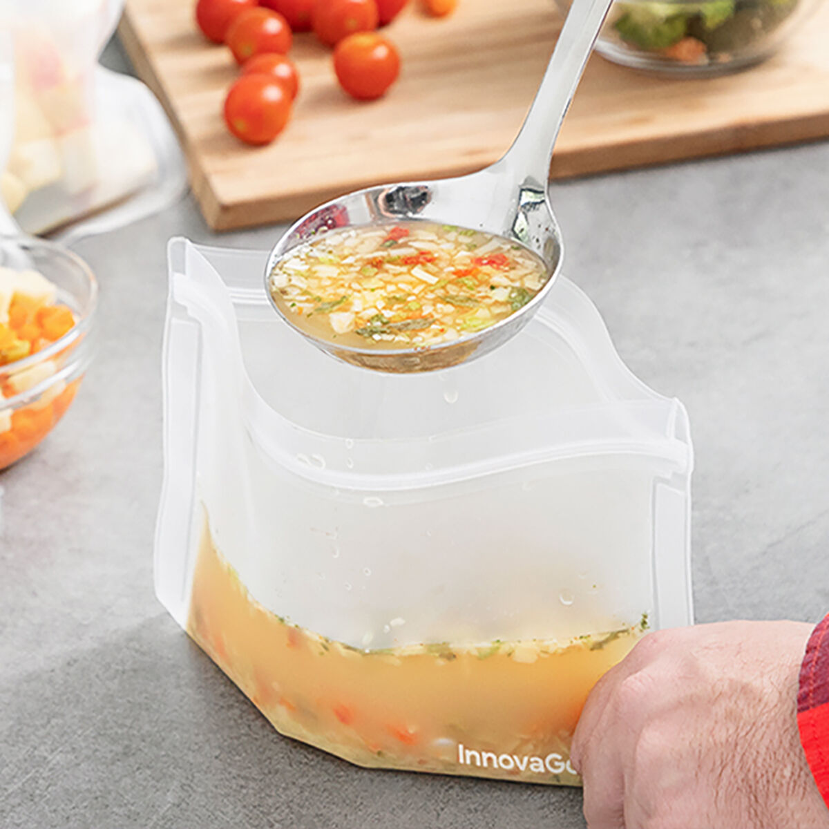 Wiederverwendbares Lebensmittelbeutel-Set Freco InnovaGoods 10 Stück