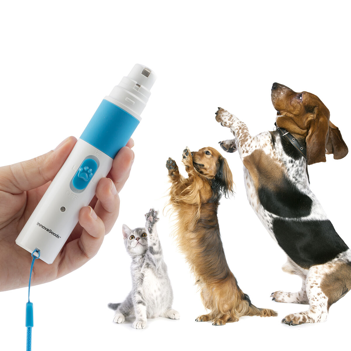 Wiederaufladbare Haustier-Nagelfeile Pawy InnovaGoods
