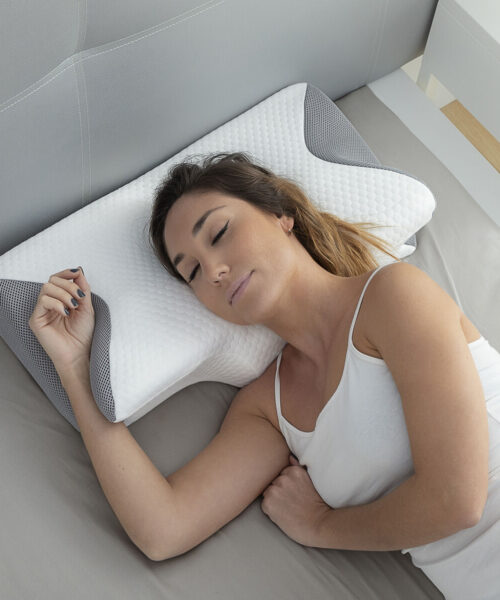 Viskoelastisches Nackenkissen mit ergonomischen Konturen Conforti InnovaGoods