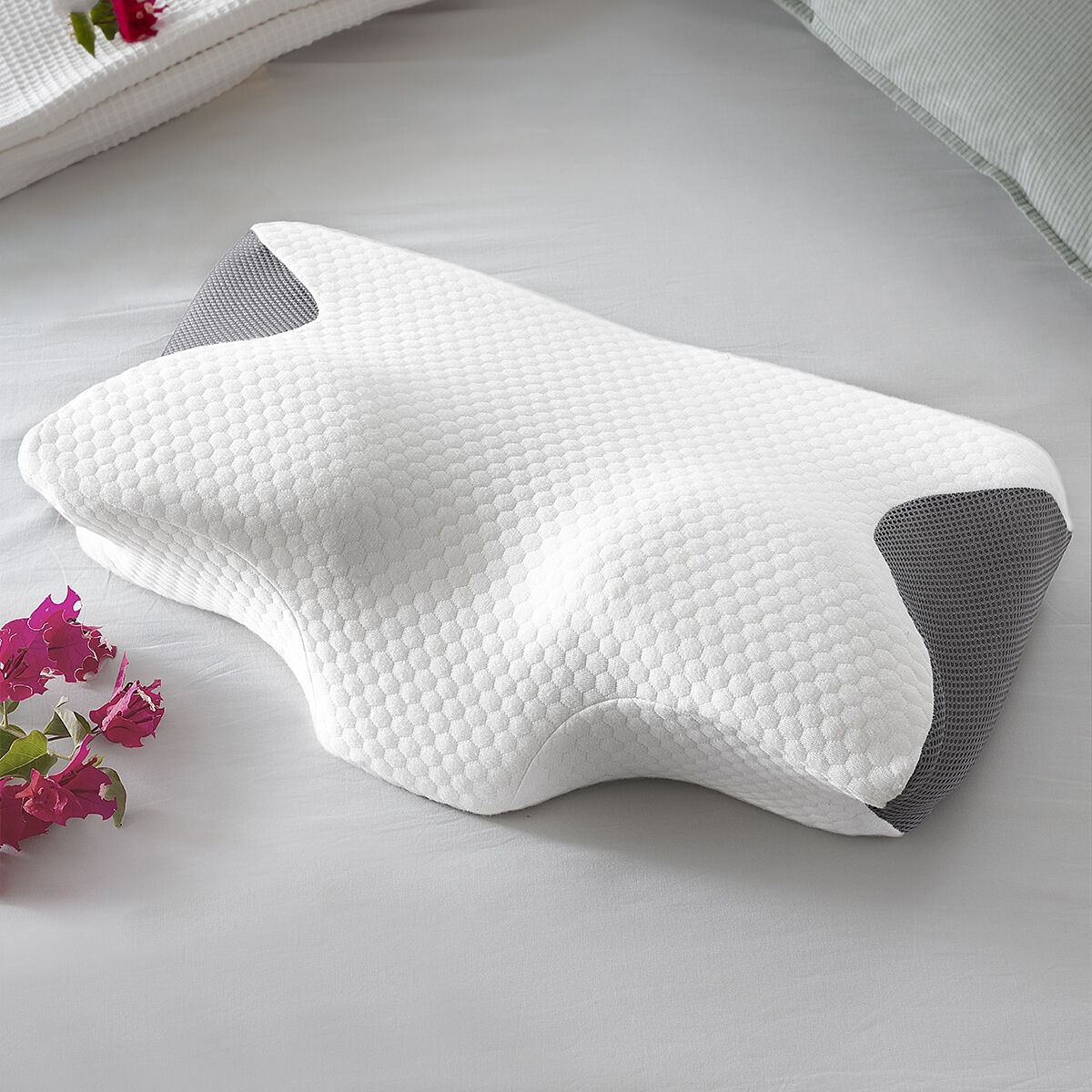 Viskoelastisches Nackenkissen mit ergonomischen Konturen Conforti InnovaGoods