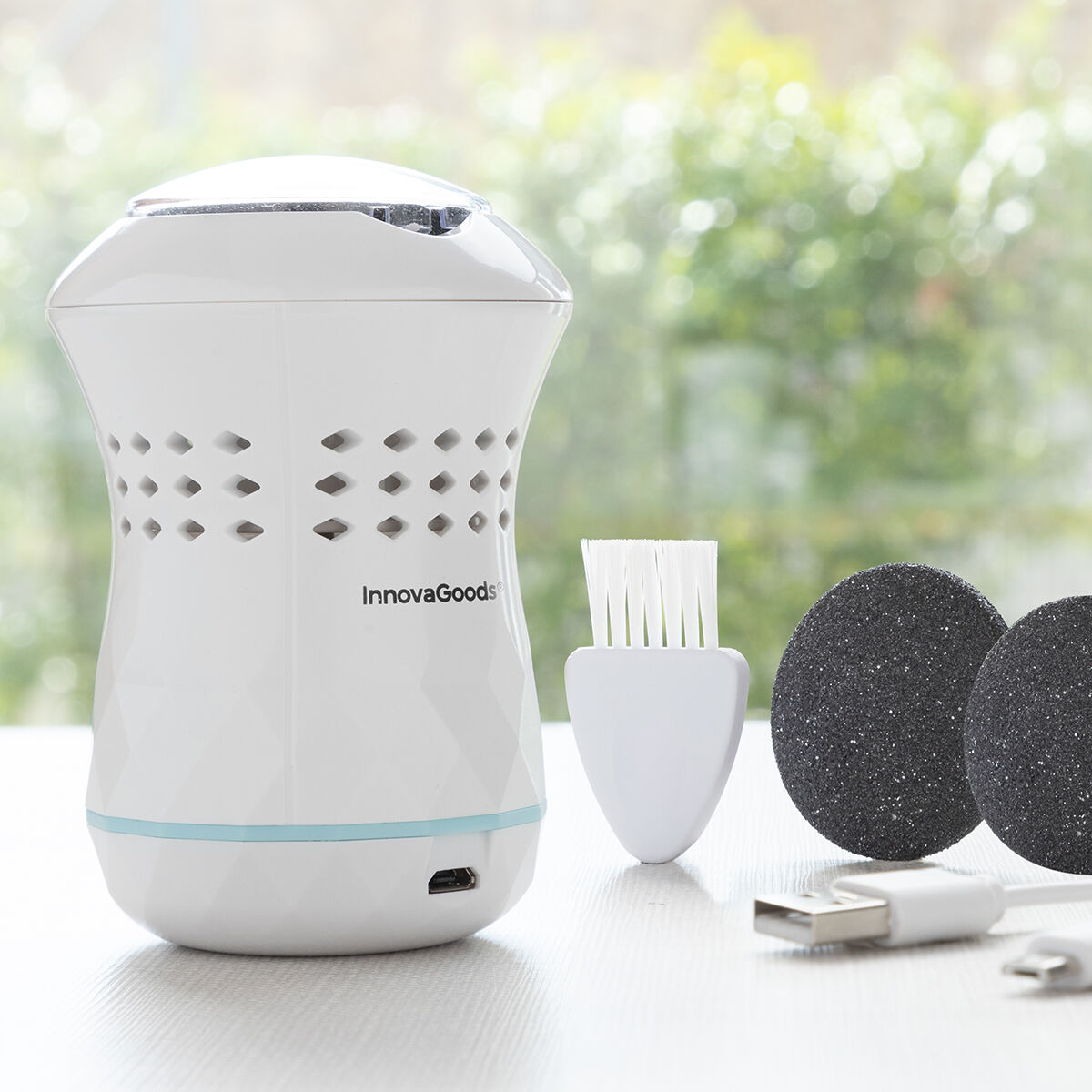 Wiederaufladbare Pedikürefeile mit integriertem Vakuum Sofeem InnovaGoods
