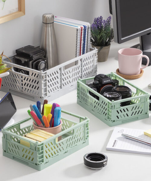 Set mit 3 faltbaren und stapelbaren Organisationsboxen Boxtor InnovaGoods