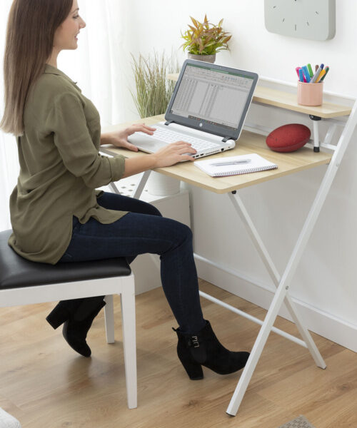 Klappbarer Schreibtisch mit Regal Tablezy InnovaGoods