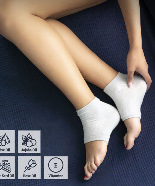 Feuchtigkeitsspendende Socken mit Gelpolsterung und natürlichen Ölen regenerieren InnovaGoods