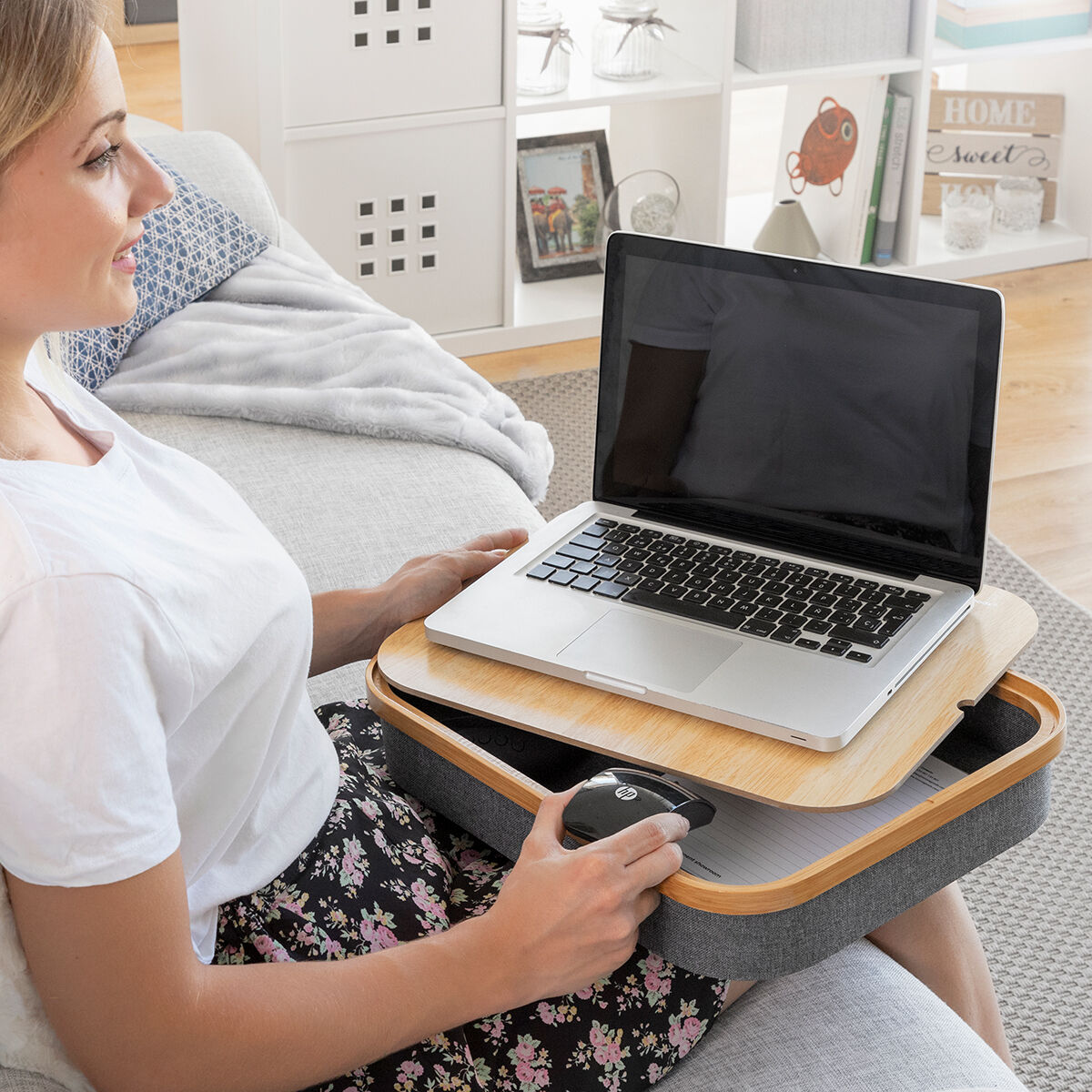 Tragbarer Laptop-Schreibtisch mit Ablagefach Large InnovaGoods