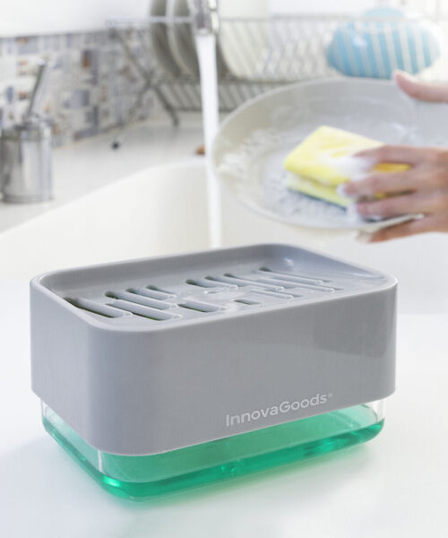 2-in-1-Seifenspender für die Küchenspüle Pushoap InnovaGoods