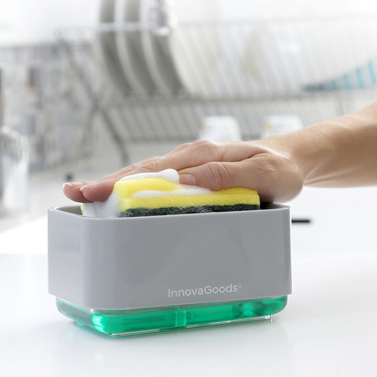 2-in-1-Seifenspender für die Küchenspüle Pushoap InnovaGoods