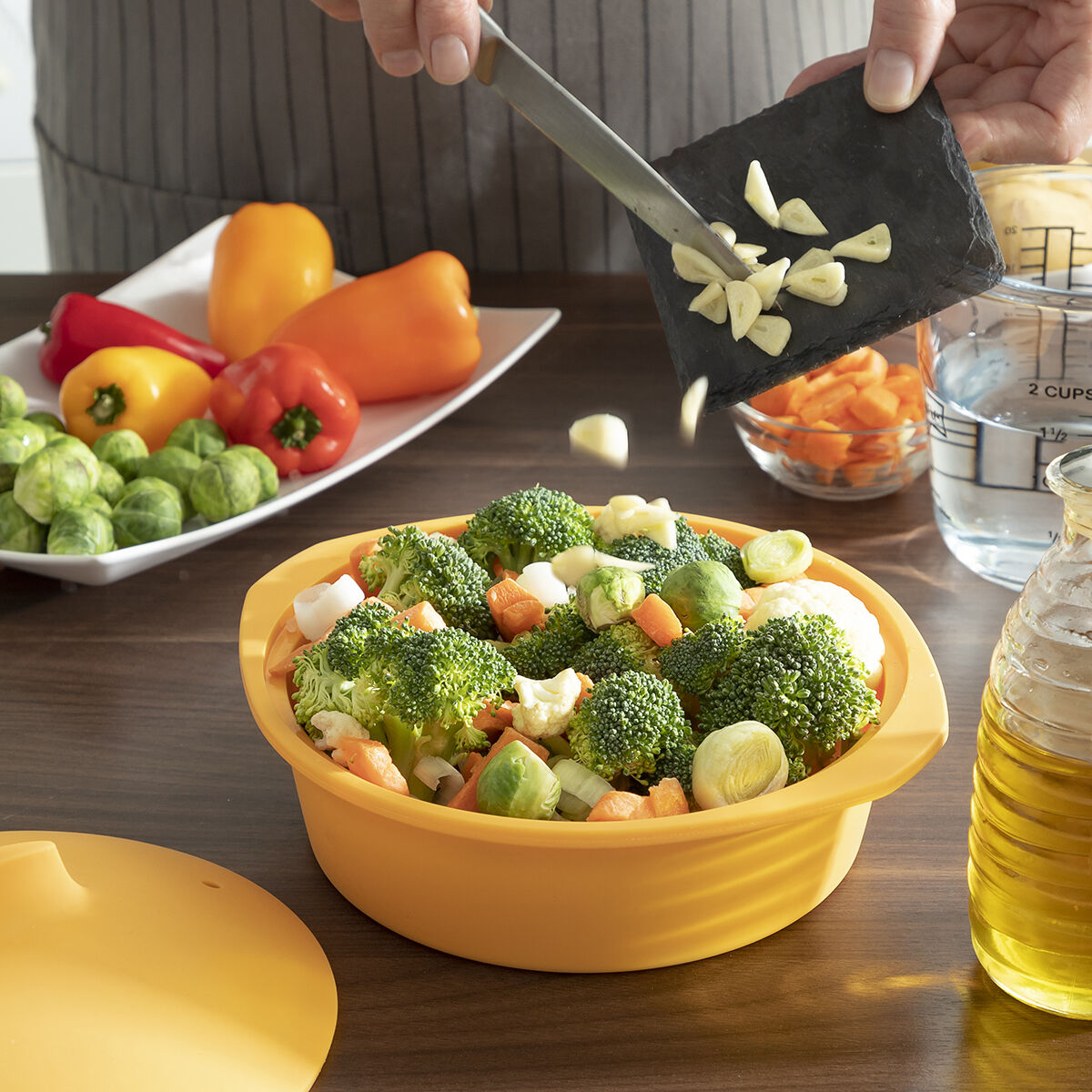 Multifunktions-Dampfgarer aus Silikon mit Rezepten Silicotte InnovaGoods