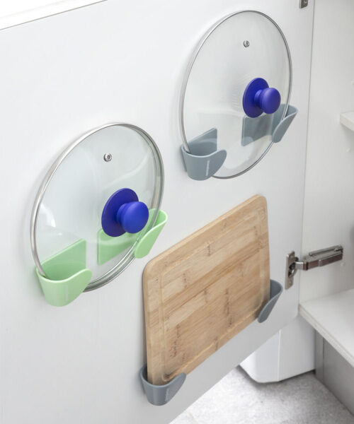 Set mit 3 selbstklebenden Haltern für Topfdeckel Smarack InnovaGoods
