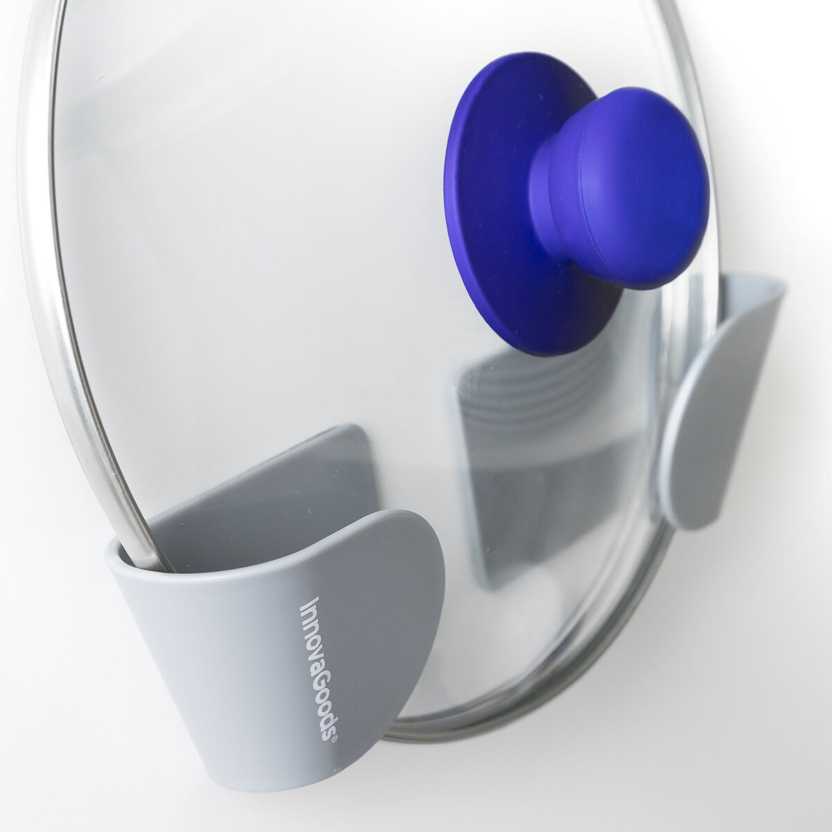 Set mit 3 selbstklebenden Haltern für Topfdeckel Smarack InnovaGoods