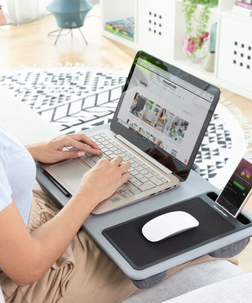 Tragbarer Laptop-Schreibtisch mit XL-Kissen Deskion InnovaGoods