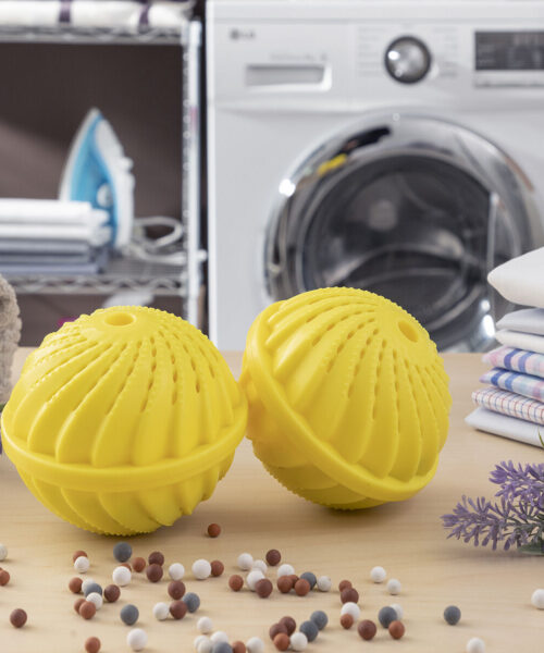 Bälle zum Waschen von Kleidung ohne Waschmittel Delieco InnovaGoods Packung mit 2 Einheiten