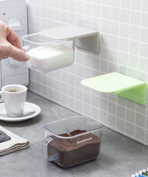 Abnehmbare selbstklebende Küchenbehälter Handstore InnovaGoods Packung mit 2 Einheiten