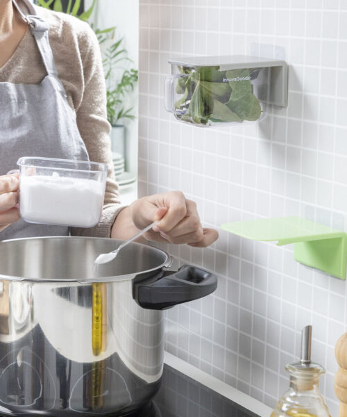 Abnehmbare selbstklebende Küchenbehälter Handstore InnovaGoods Packung mit 2 Einheiten