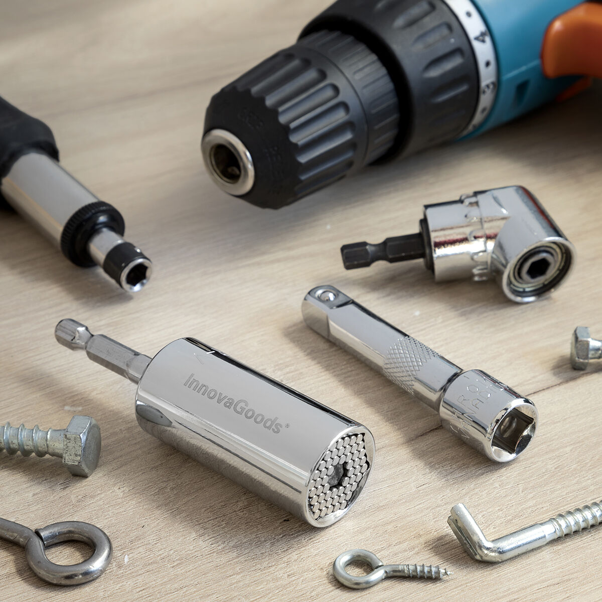 Universal-Steckschlüssel mit Zubehör Uniscrew InnovaGoods