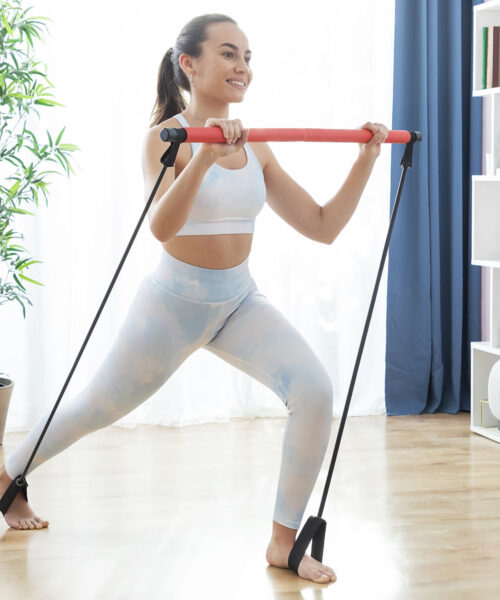 Fitnessbar mit Widerstandsbändern und Übungsanleitung Resibar InnovaGoods