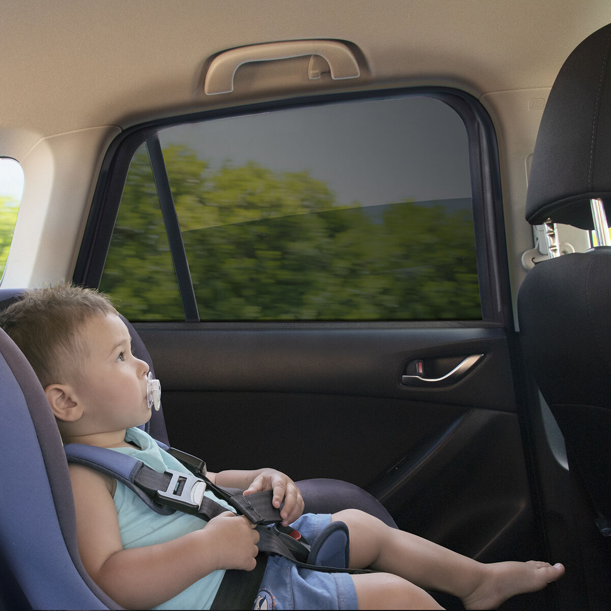 Mesh-Sonnenschutz für das Auto UVlock InnovaGoods Packung mit 2 Einheiten