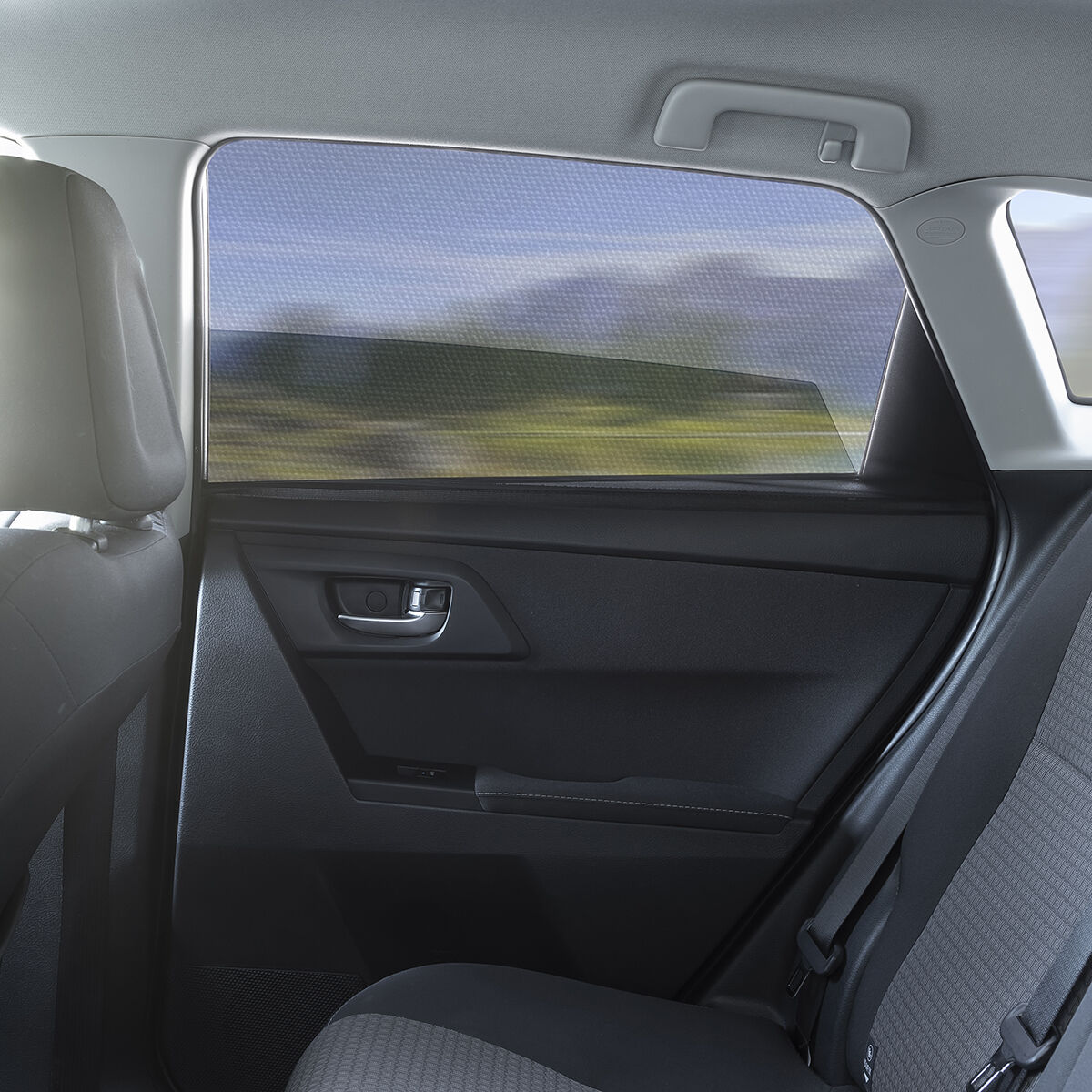 Mesh-Sonnenschutz für das Auto UVlock InnovaGoods Packung mit 2 Einheiten