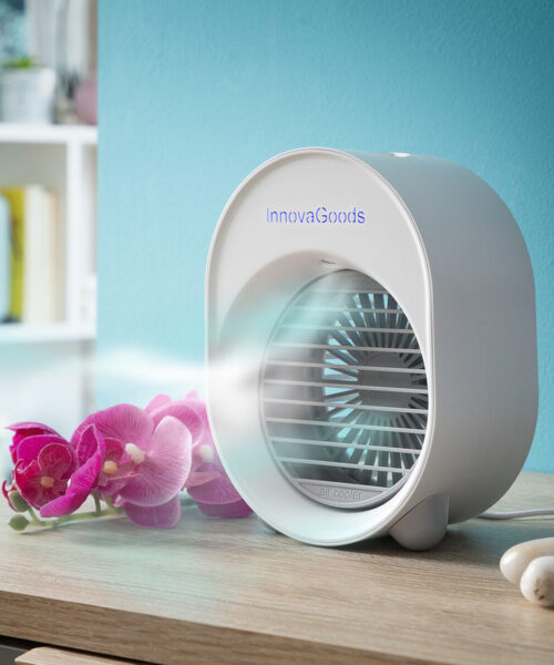 Mini-Ultraschall-Luftkühler-Luftbefeuchter mit LED Koolizer InnovaGoods