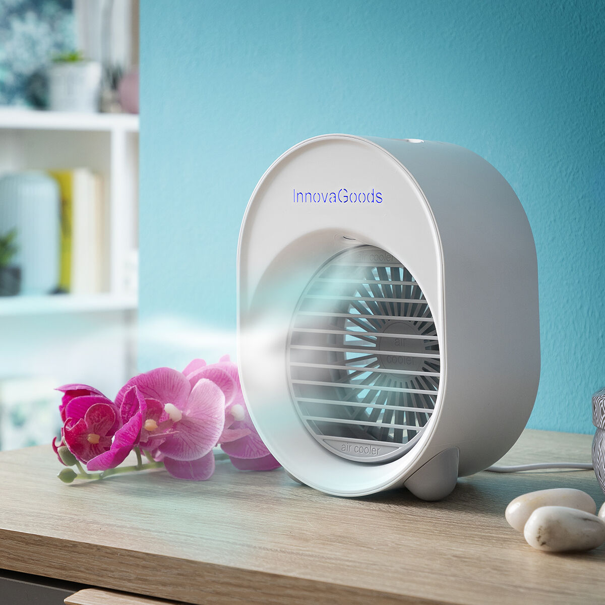 Mini-Ultraschall-Luftkühler-Luftbefeuchter mit LED Koolizer InnovaGoods
