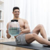 Wassergefüllte Kettlebell für das Fitnesstraining mit Übungsanleitung Fibell InnovaGoods