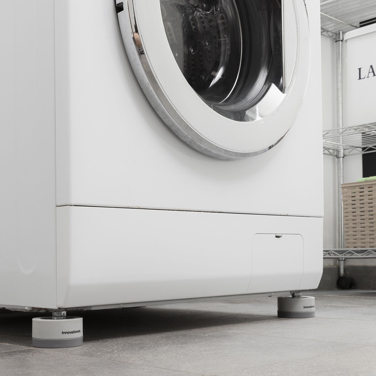 Satz stapelbarer Antivibrationsfüße Novib InnovaGoods 4 Einheiten