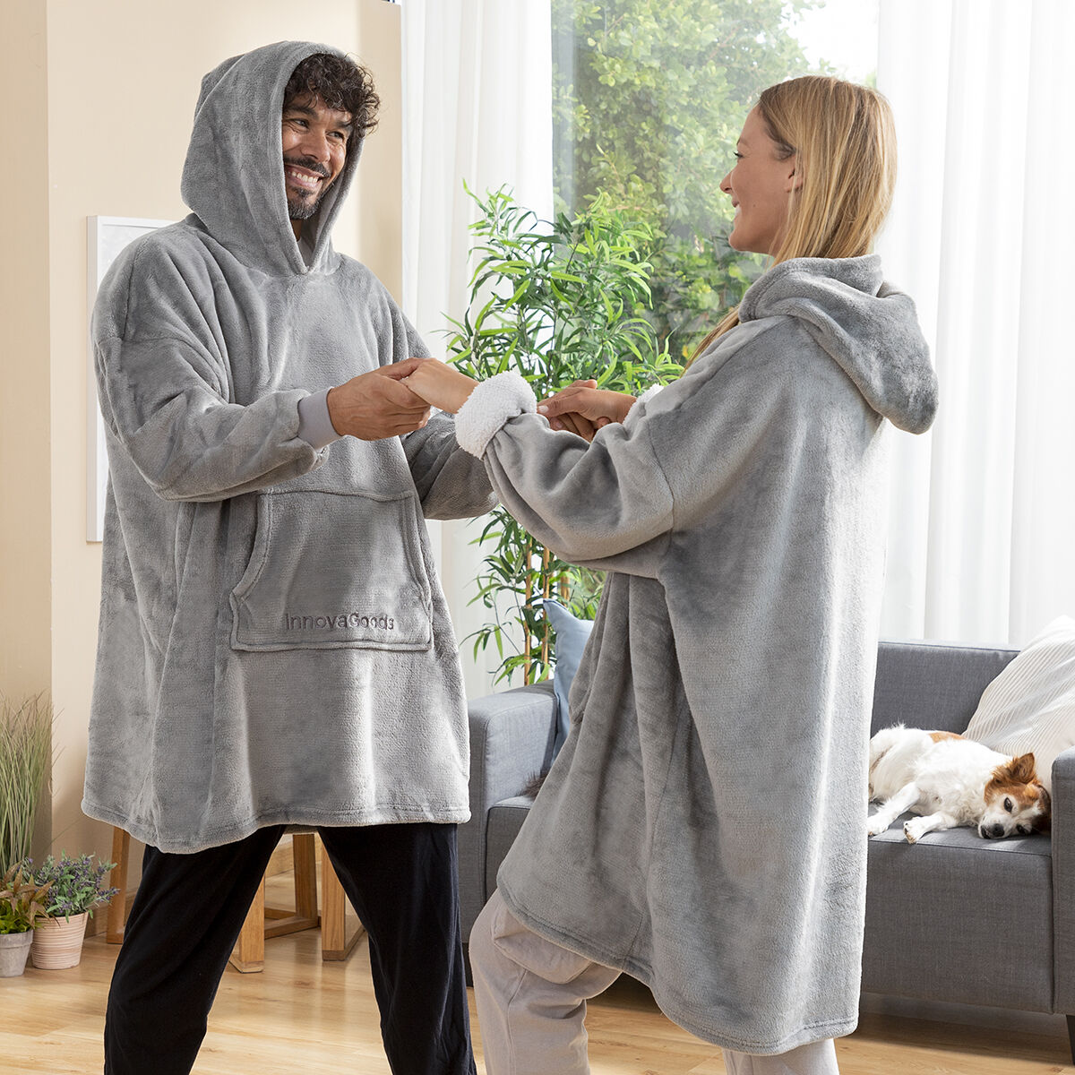 Übergroße Sweatshirt-Decke mit Fleecefutter Swug InnovaGoods