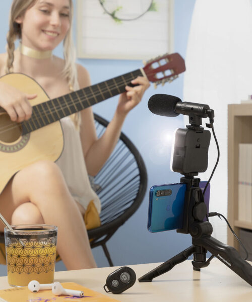 Vlogging-Kit mit Licht