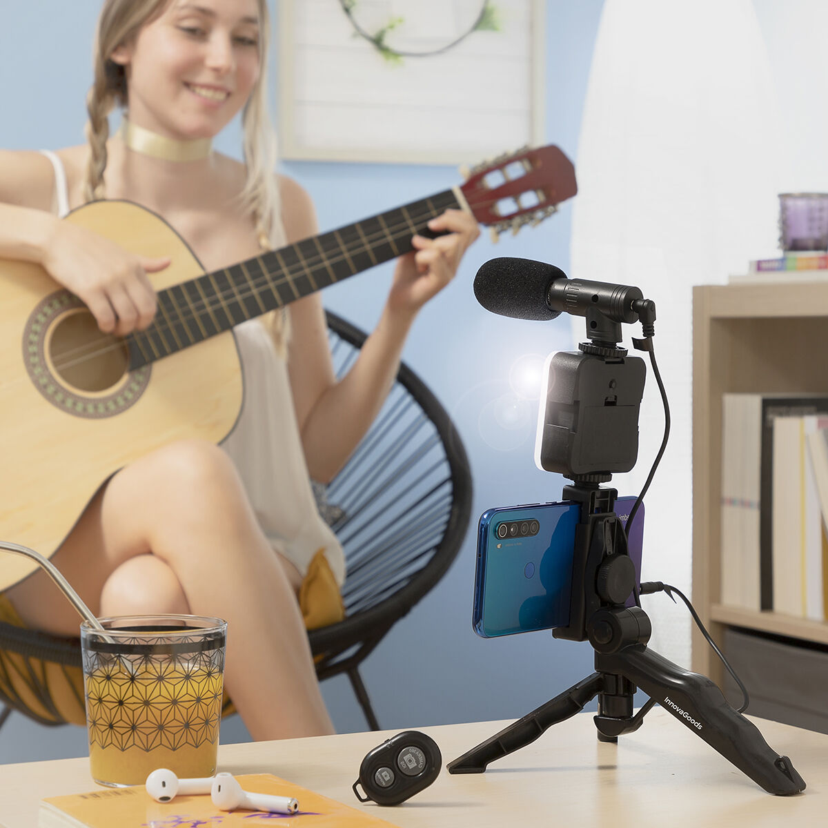 Vlogging-Kit mit Licht