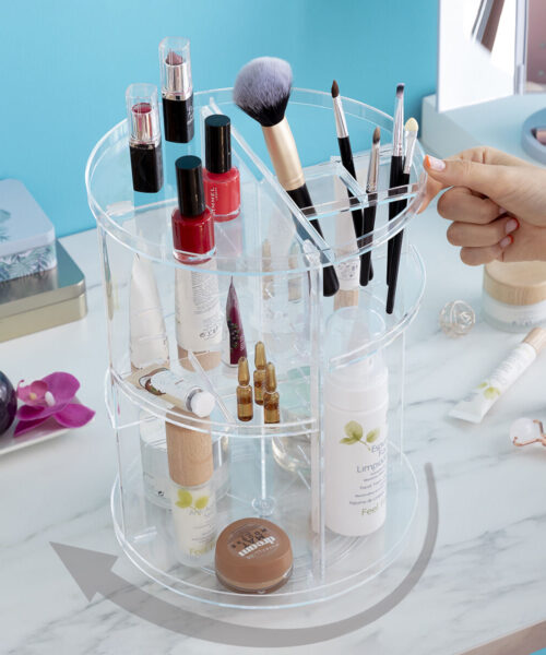 Rotierender Make-up-Organizer Rolkup InnovaGoods