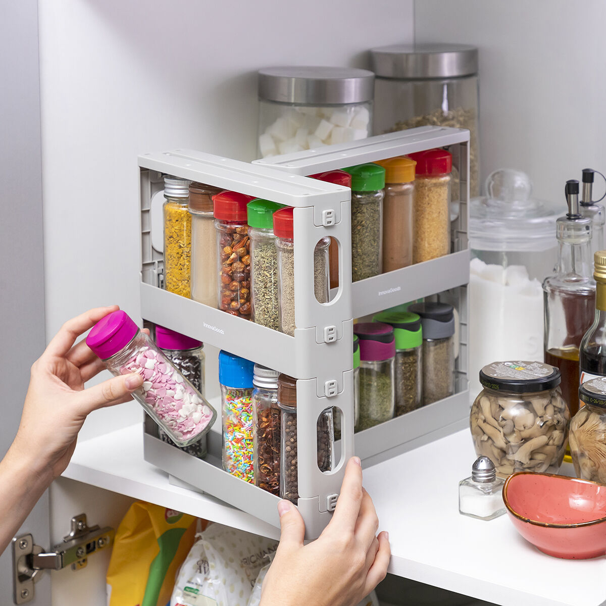 Verschiebbarer und schwenkbarer Gewürzorganisator Rispick InnovaGoods