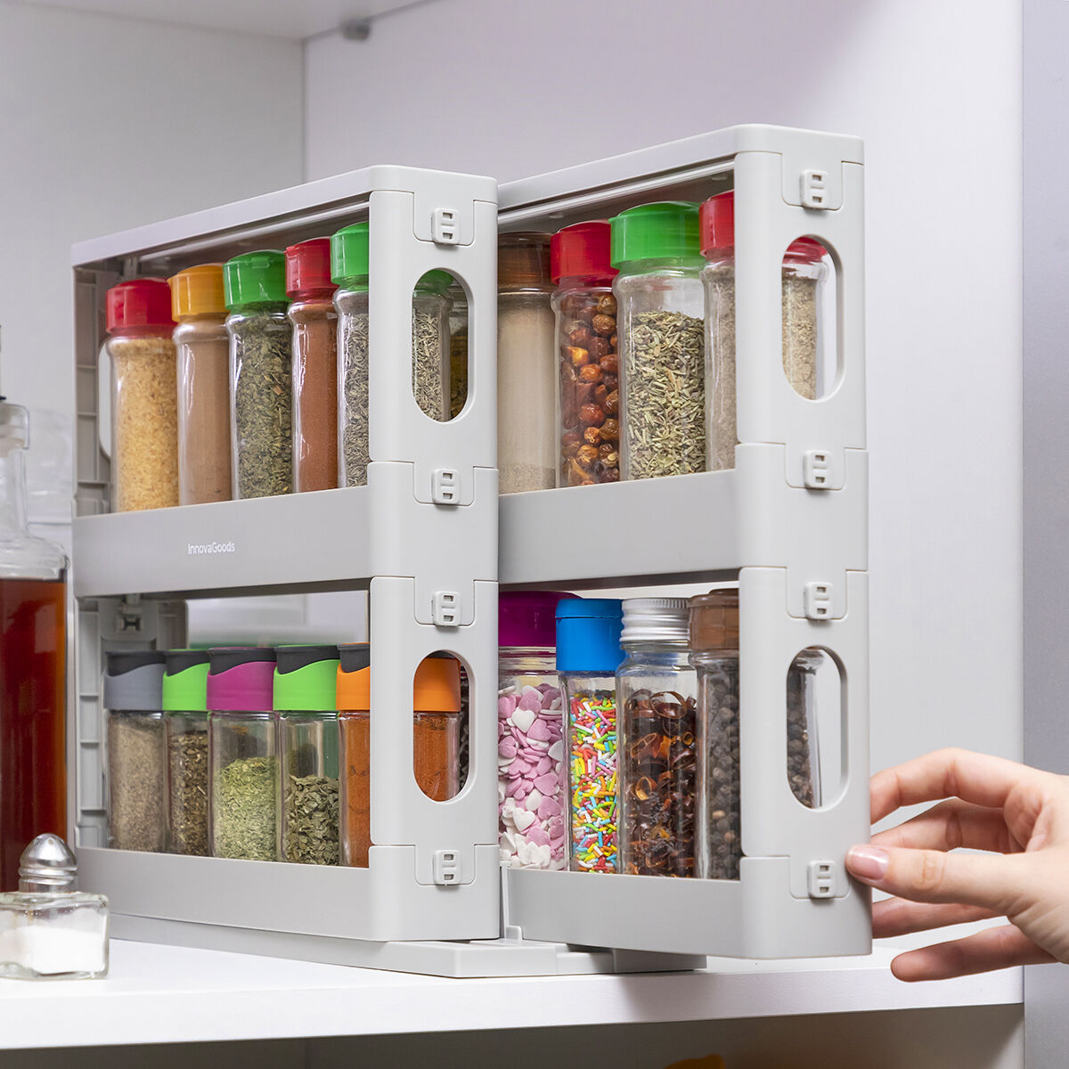 Verschiebbarer und schwenkbarer Gewürzorganisator Rispick InnovaGoods