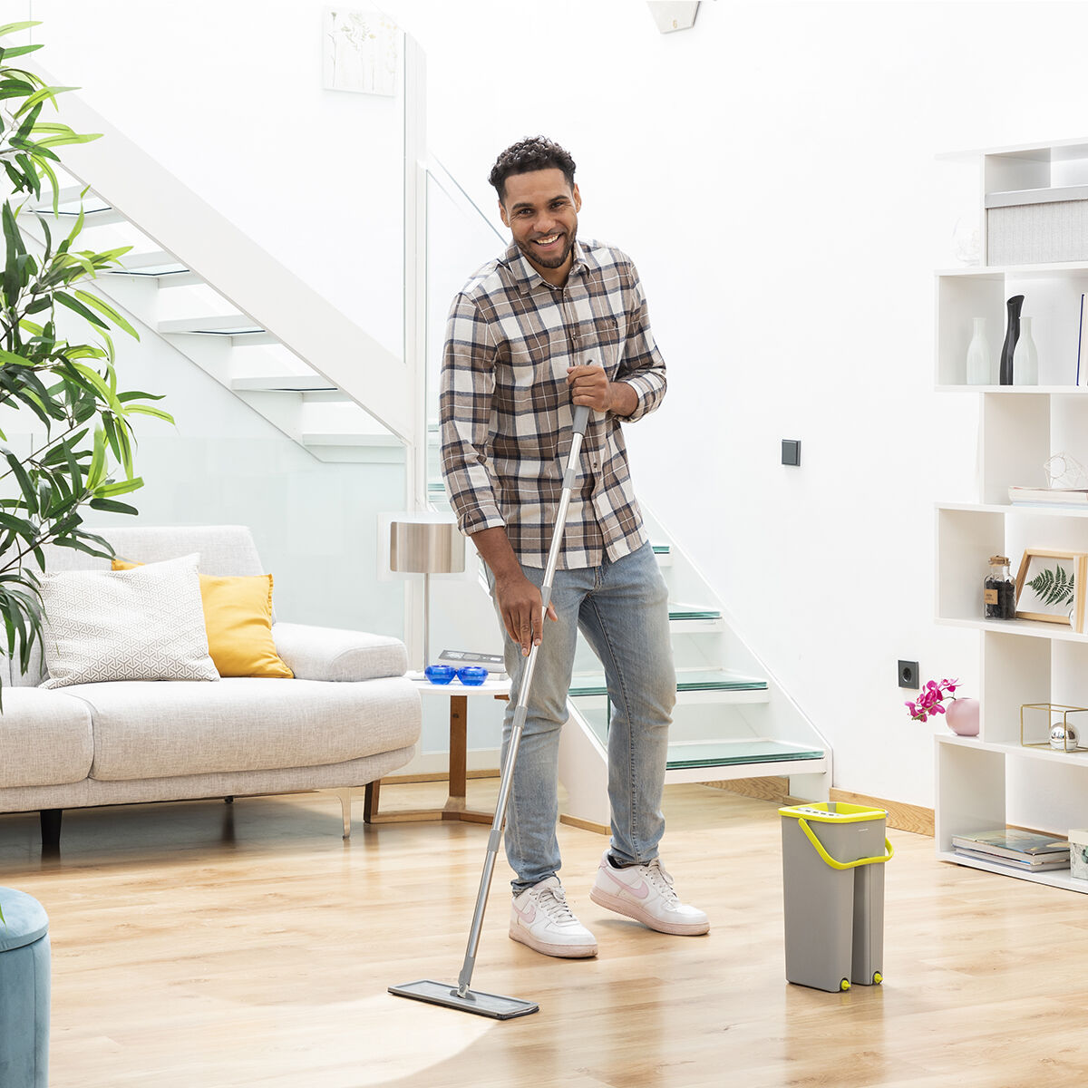 Mopp mit Dual-Action-Eimer Klirimop InnovaGoods