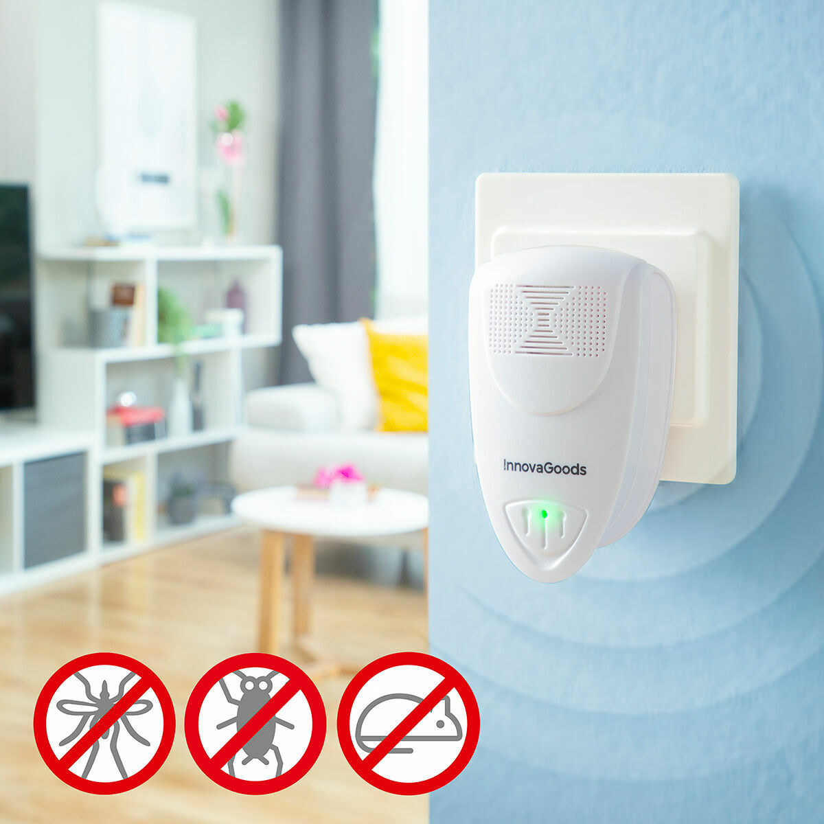 Ultraschall-Schädlingsbekämpfer KL Duo InnovaGoods 2 Einheiten