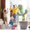Wiederaufladbarer tanzender und sprechender Kaktus mit Musik und mehrfarbiger LED Cacxi InnovaGoods