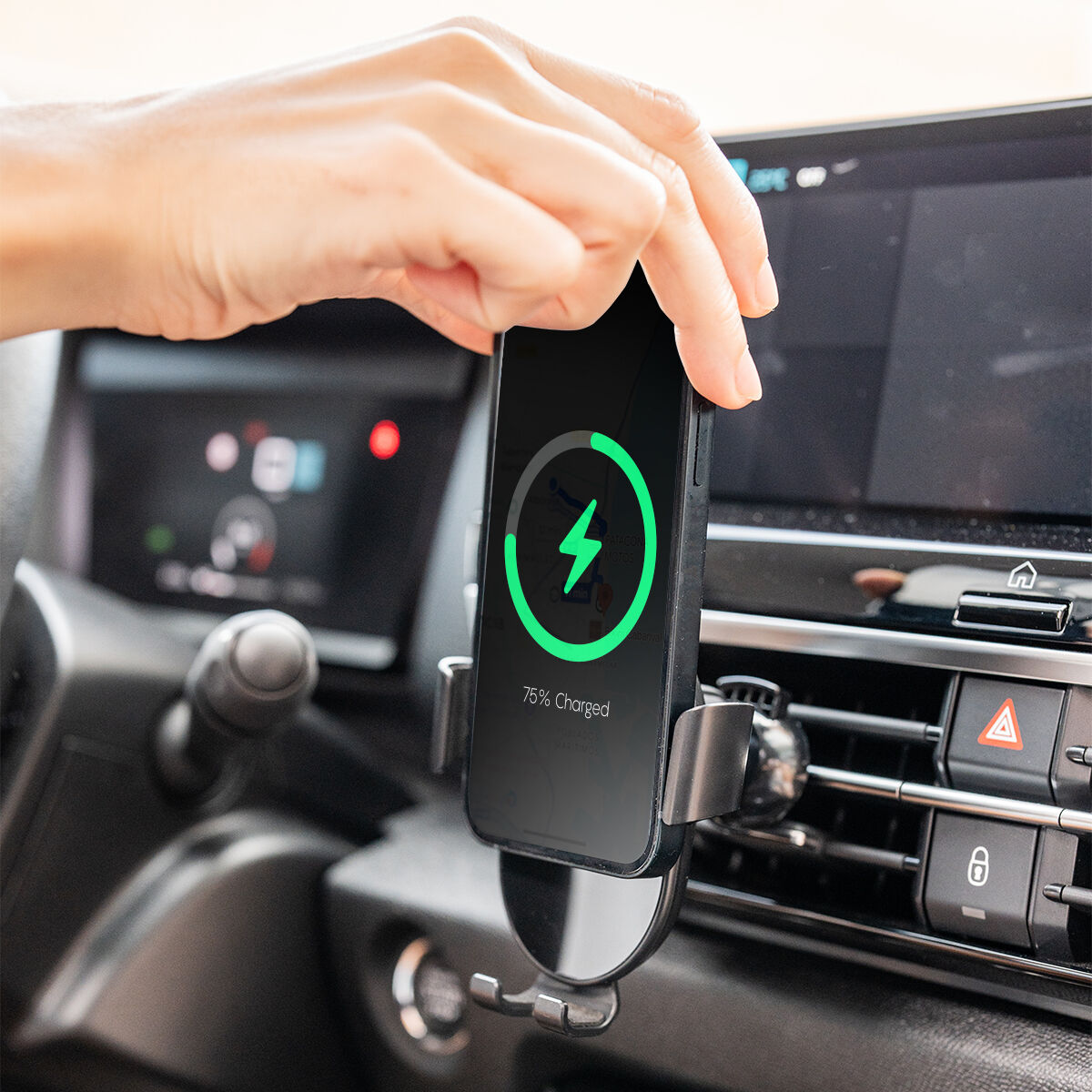 Kabelloser Schnelllade-Handyhalter für Autos Chakar InnovaGoods